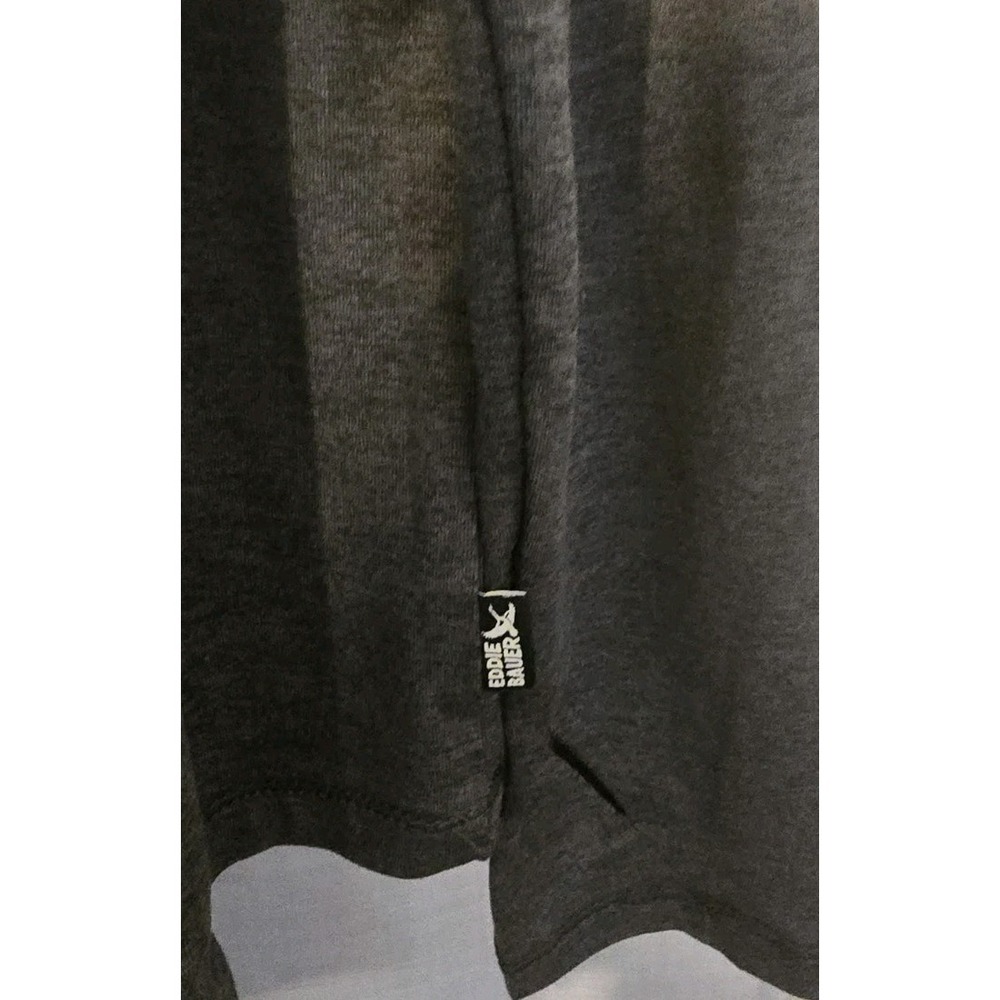 Eddie Bauer Women's Large Active Funnel Neck Heather Gray Shirt UPF 50+ - Picture 5 of 11